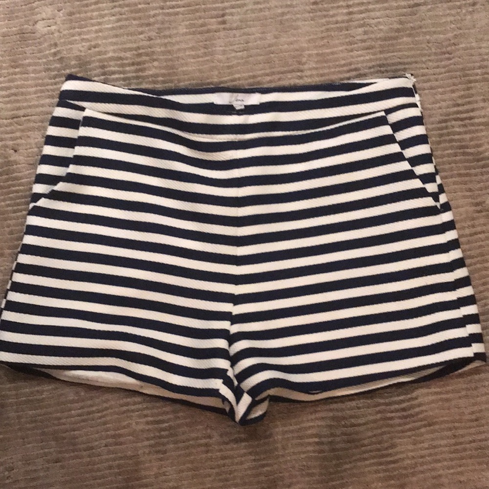 Blue and White Striped short